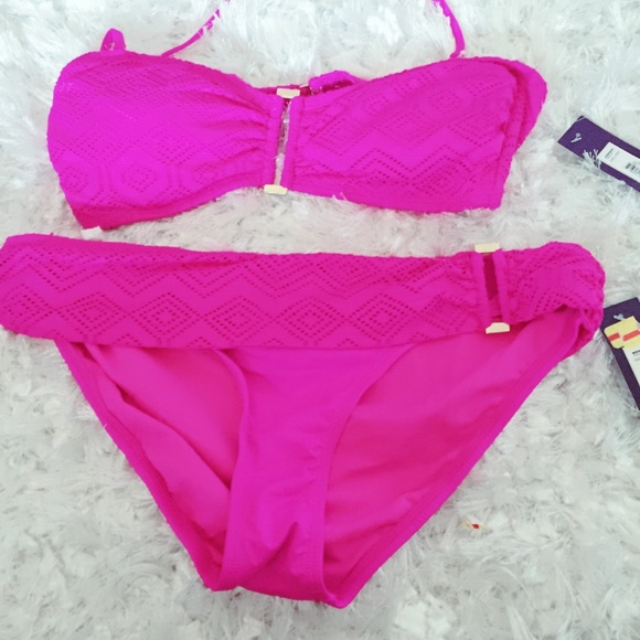 Apt. 9 Other - Crochet Hot Pink Bikini Apt. 9 Large